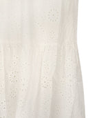Mc2 Saint Barth Long Linen And Cotton Broderie Anglaise Skirt
