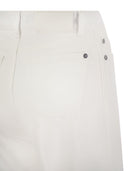 7 per tutti i jeans svasati in alto in lino in lino in lino