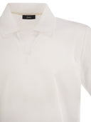 Herno Cotton Buttonless Polo Shirt