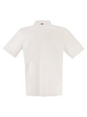 Herno Cotton Jersey Polo Shirt With Open Collar