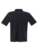 Herno Cotton Jersey Polo Shirt With Open Collar