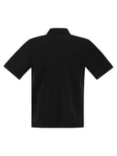 Herno Cotton Jersey Polo Shirt With Open Collar