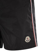 Moncler Swim Shorts With Tricolour Trim