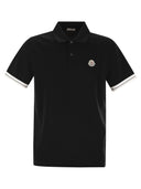 Moncler Cotton Piqué Polo Shirt With Logo