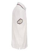 Moncler Cotton Pique Polo Shirt With Tricolor Trim