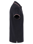 Moncler Cotton Pique Polo Shirt With Tricolor Trim