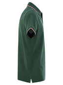 Moncler Cotton Pique Polo Shirt With Tricolor Trim