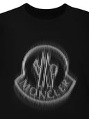 Camisa de algodón Moncler con logotipo sombreado