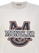 Moncler T Shirt With Cotton Varsity Logo Pattern