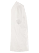 Moncler Cotton T Shirt With Shaded Logo