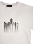 Moncler Cotton T Shirt With Shaded Logo