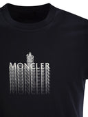 T-shirt de coton moncler avec logo ombré