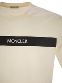 Camisa de algodón Moncler con logotipo de goma