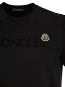 Moncler T Shirt With Flocked Cotton Logo