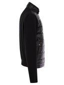 Moncler Padded Wool Cardigan With Zipper