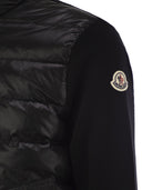 Moncler Padded Wool Cardigan With Zipper