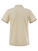 Moncler Cotton Pique Polo Shirt With Logo Patch