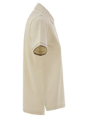 Moncler Cotton Pique Polo Shirt With Logo Patch