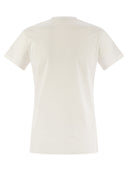Moncler Cotton Jersey T Shirt With Logo Patch