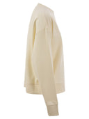 Felpa di cotone Moncler con logo