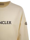 Felpa di cotone Moncler con logo