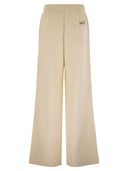Moncler Wide Leg Cotton Sport Pants