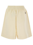 Pantalones cortos de algodón Moncler con parche de logotipo