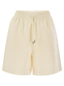 Pantalones cortos de algodón Moncler con parche de logotipo