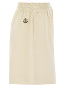 Pantalones cortos de algodón Moncler con parche de logotipo