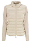Moncler Padded Wool Cardigan With Zip