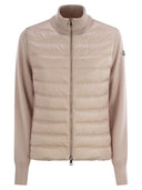 Moncler Padded Wool Cardigan With Zip