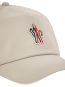 Gorra de béisbol de gabardina de algodón grenoble moncler