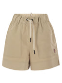 Moncler Grenoble Shorts In Technical Froissé