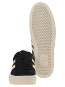 Moncler Monaco2 Suede And Nubuck Leather Trainers