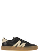Moncler Monaco2 Leather And Nubuck Sneakers.