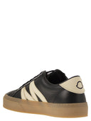 Moncler Monaco2 Leather And Nubuck Sneakers.