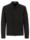 Stone Island Overshirt With Chest Pocket And Two Way Zip