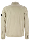 Stone Island Overshirt mit Brusttasche und zwei Wegen Reißverschluss
