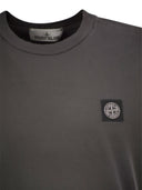 Stone Island kortærmet T -shirt med kompas logo patch