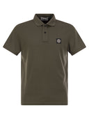 Polo de manga corta de Stone Island con parche de brújula