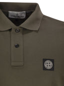 Polo de manga corta de Stone Island con parche de brújula
