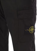 Stone Island Regular Fit Tapered Cargo Trousers With Zipped Pockets