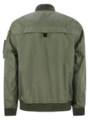 Stone Island Breathable And Water Resistant Zippered Bomber Jacket