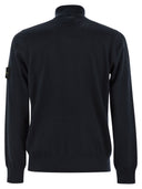 Stone Island Jumper With Short Zip And Small Lapels