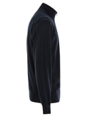 Stone Island Jumper With Short Zip And Small Lapels