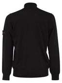 Stone Island Jumper med korta zip och små laplar