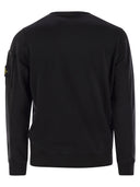 Stone Island Round Neck Sweatshirt With Zipped Sleeve Pocket
