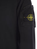 Stone Island Round Neck Sweatshirt With Zipped Sleeve Pocket