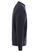 Stone Island Crew Neck Sweatshirt mit Kompassstickerei