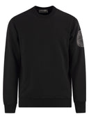 Stone Island Crew Neck Sweatshirt With Compass Embroidery